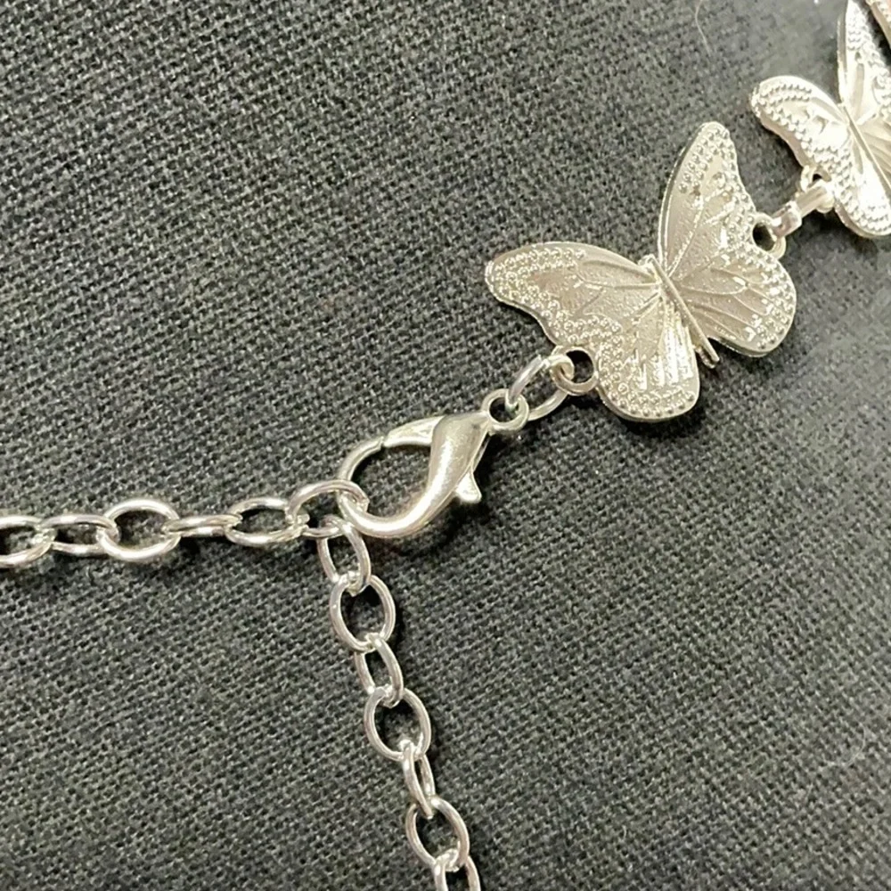 Elegant Silver Butterfly Concho Belt